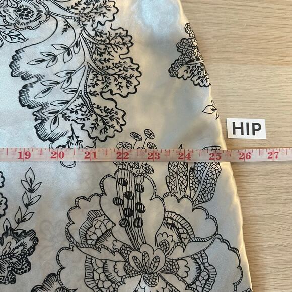 Y2K Babydoll Romantic Floral Print Lace Trim Chemise Satin Mini Slip Dress Large - Picture 14 of 14